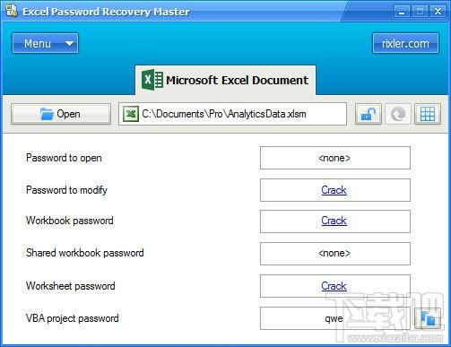 Excel Password Recovery,Excel密码破解,Excel Password Recovery下载,excel密码破解工具