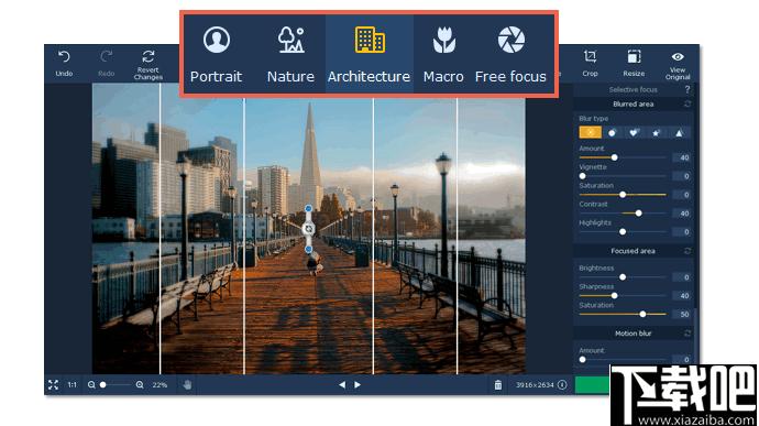 Movavi Photo Focus下载,图像处理,图像调整